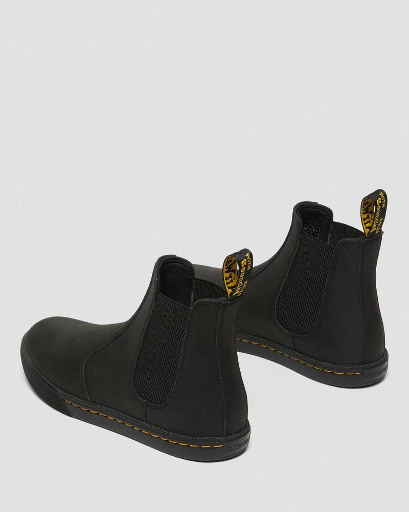 Women's Dr Martens Makela Leather Casual Chelsea Boots Black | AU 126JPQ